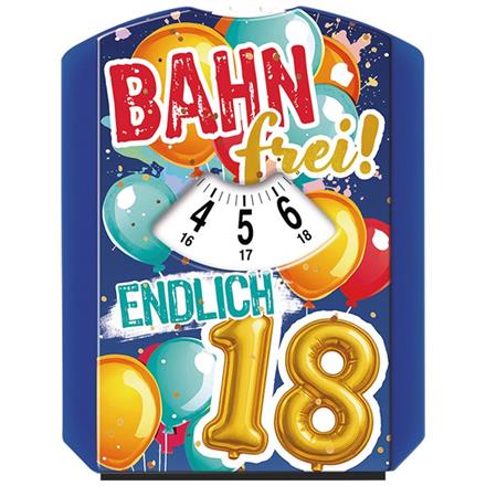 Endlich 18 Parkscheibe