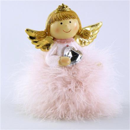Engel Feder rosa (14 cm)