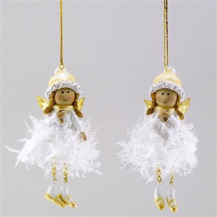 Engel Hänge Rock weiss/gold (11 cm)