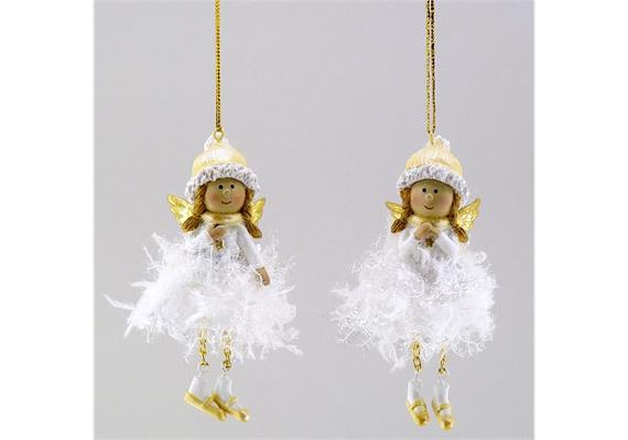 Engel Hänge Rock weiss/gold (11 cm)