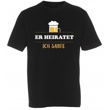 Er heiratet Bier T-Shirt