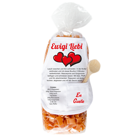 Ewigi Liebi Herz Pasta