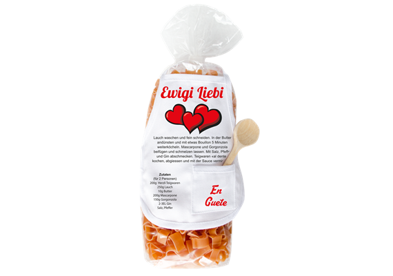 Ewigi Liebi Herz Pasta