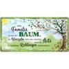 Familie Baum Metallschild