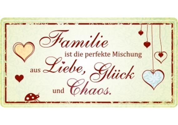 Familie Metallschild