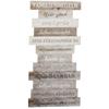 Familienregeln braun Holzschild (60 cm)
