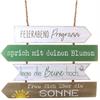 Feierabend Programm Holzschild