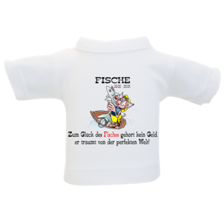 Fische Sternzeichen Mini-T-Shirt