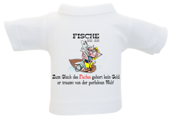 Fische Sternzeichen Mini-T-Shirt