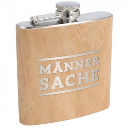 Flachmann Holz Männersache