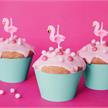 Flamingo Kuchenkerzen | Bild 3