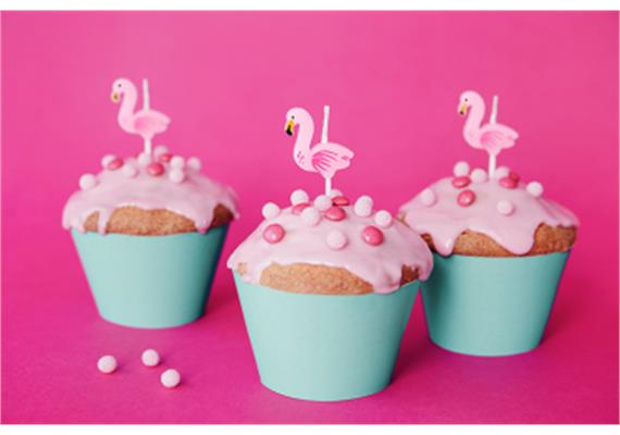 Flamingo Kuchenkerzen | Bild 3