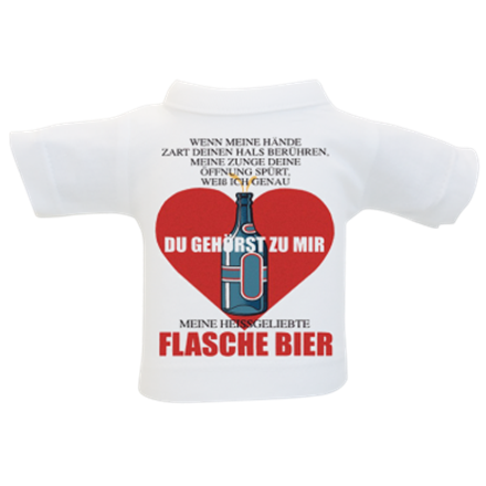 Flasche Bier Mini-T-Shirt