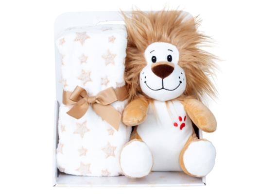 Fleecedecke Plüsch Löwe Geschenkset