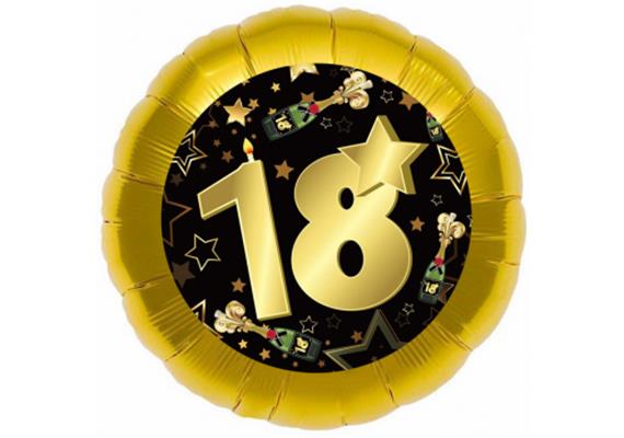 Folienballon 18. Geburtstag (45 cm)