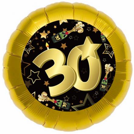 Folienballon 30. Geburtstag (45 cm)