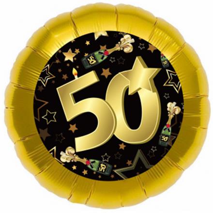 Folienballon 50. Geburtstag (45 cm)
