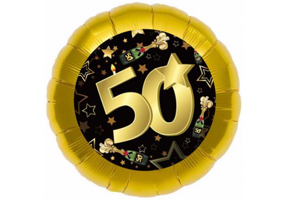 Folienballon 50. Geburtstag (45 cm)