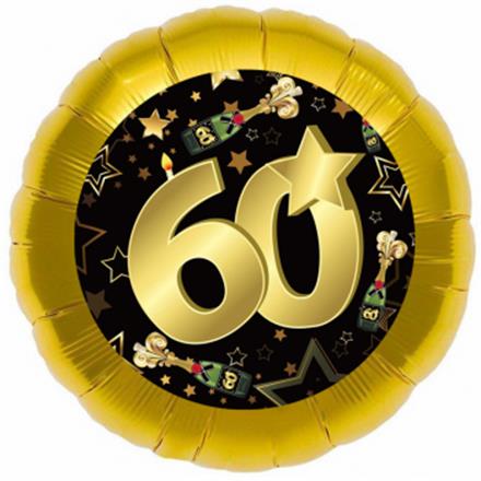Folienballon 60. Geburtstag (45 cm)