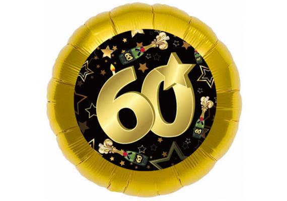 Folienballon 60. Geburtstag (45 cm)