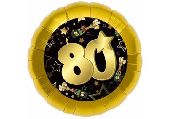 Folienballon 80. Geburtstag (45 cm)