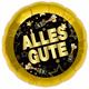 Folienballon Alles Gute gold (45 cm)