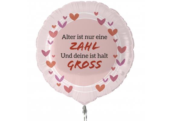 Folienballon Alter nur Zahl (45 cm)