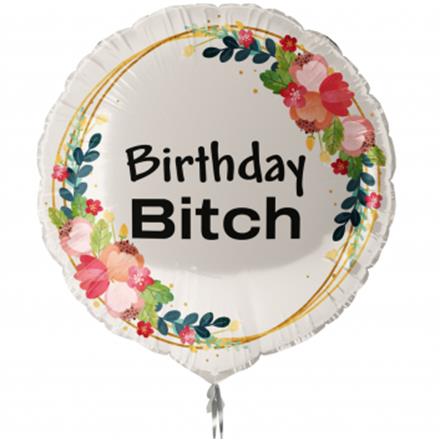 Folienballon Birthday Bitch (45 cm)