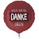 Folienballon Danke (45 cm)