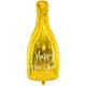 Folienballon Flasche New Year gold (82 cm)