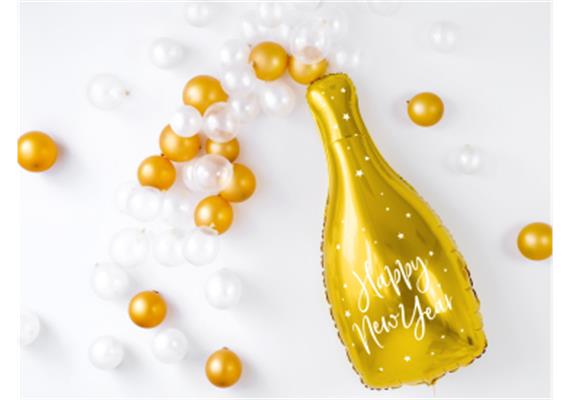Folienballon Flasche New Year gold (82 cm) | Bild 2