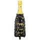 Folienballon Flasche New Year schwarz (98 cm)