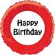 Folienballon Happy Birthday (45 cm)