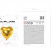 Folienballon Herz gold (60 cm!) | Bild 2