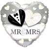 Folienballon Herz Mr&Mrs (45 cm)