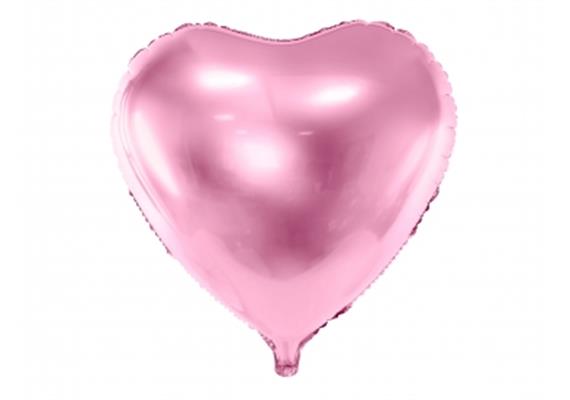 Folienballon Herz rosa (45 cm) | Bild 1
