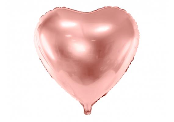 Folienballon Herz roségold (60 cm!) | Bild 1