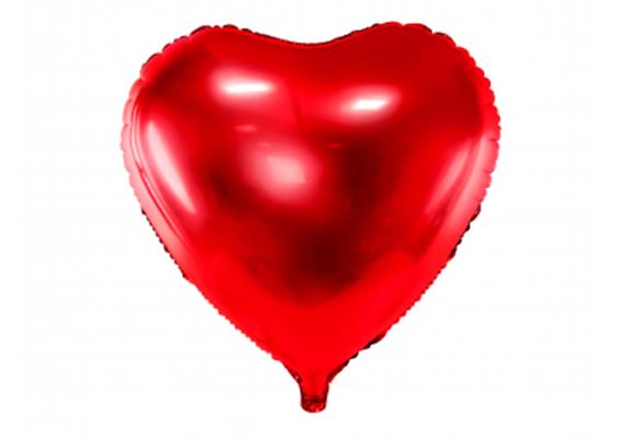 Folienballon Herz rot (45 cm) | Bild 1