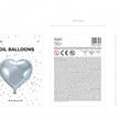 Folienballon Herz silber (45 cm) | Bild 2