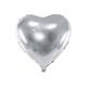 Folienballon Herz silber (45 cm)