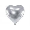 Folienballon Herz silber (45 cm)