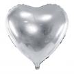 Folienballon Herz silber (45 cm) | Bild 1
