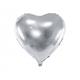Folienballon Herz silber (60 cm!)