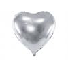 Folienballon Herz silber (60 cm!)
