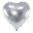 Folienballon Herz silber (60 cm!) | Bild 1