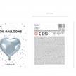 Folienballon Herz silber (60 cm!) | Bild 2