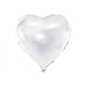 Folienballon Herz weiss (45 cm)