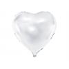 Folienballon Herz weiss (45 cm)
