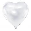 Folienballon Herz weiss (45 cm) | Bild 1