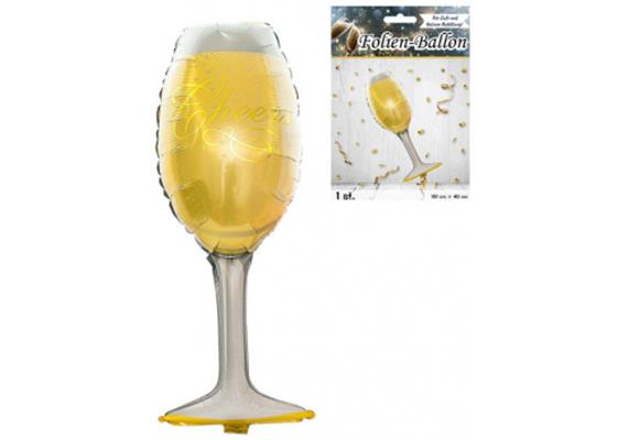 Folienballon Sektglas (101 cm)